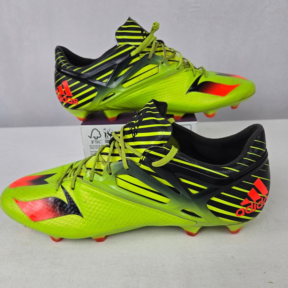 Adidas Messi 15.1 FG AG Soccer Cleats Solar Slime Green S74679 Mens 11.5 GOAT